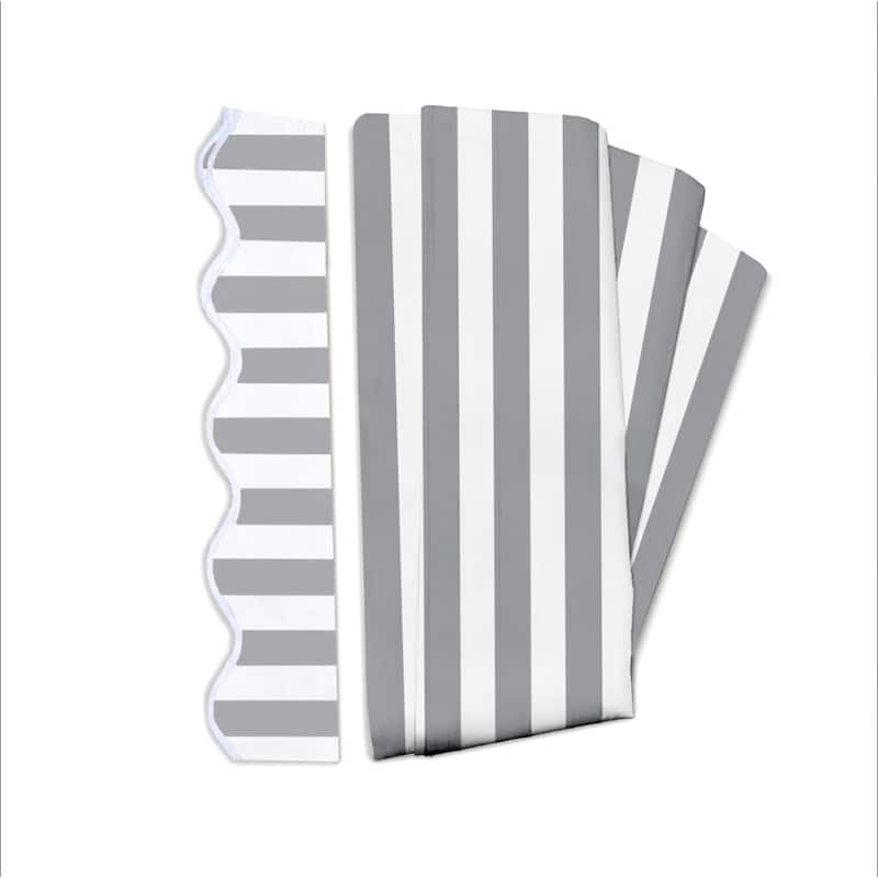 ALEKO Replacement Fabric for Patio Retractable 16x10 ft Awning Grey/White