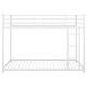 preview thumbnail 24 of 32, Twin over Twin Size Metal Low Bunk Bed with Ladder and Fence for Kids' Bedroom