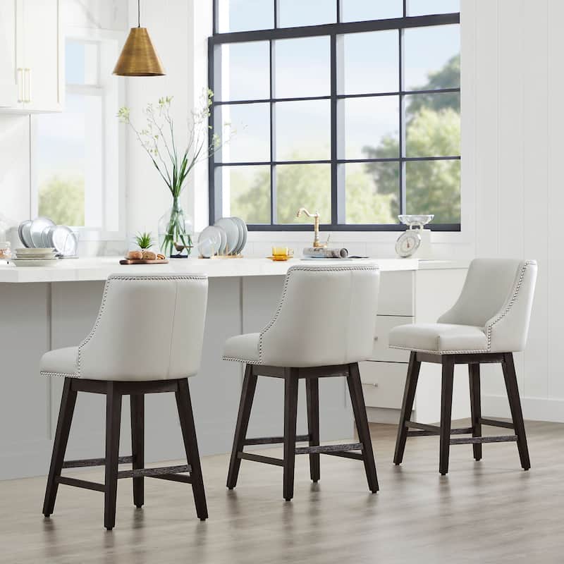 Spruce & Spring Oliver Counter Height Swivel Barstool Set