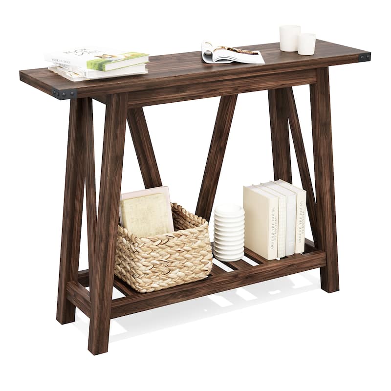 Console Table with Storage Shelf Entry Table for Living Room Hallway - 41.34 in L * 11.42 in W * 31.5 in H