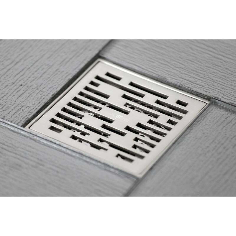 Watercourse Transit 4" Square Grid Shower Drain