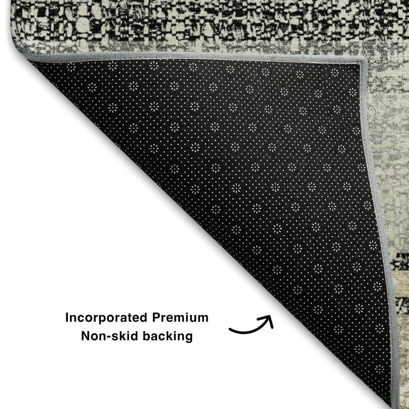 Premium Washable Super Soft Vintage Stripe Mayfield Rug