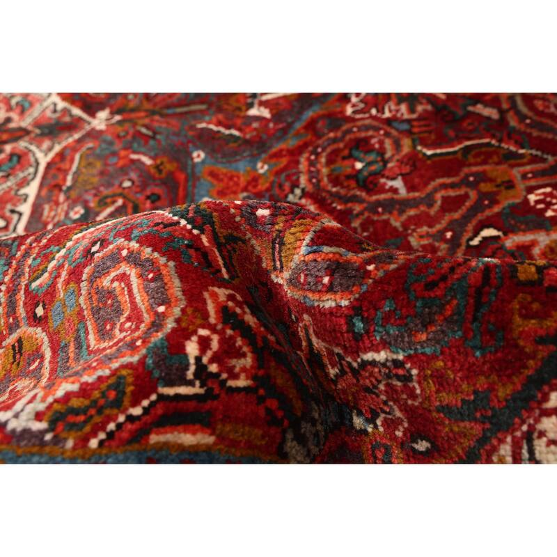 ECARPETGALLERY Hand-knotted Sarabi Dark Red Wool Rug - 6'8 x 9'6