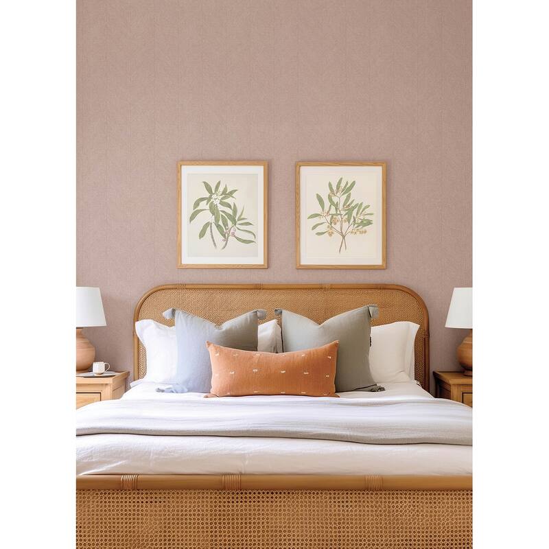 A-Street Prints Kallam Pink Chevron Wallpaper