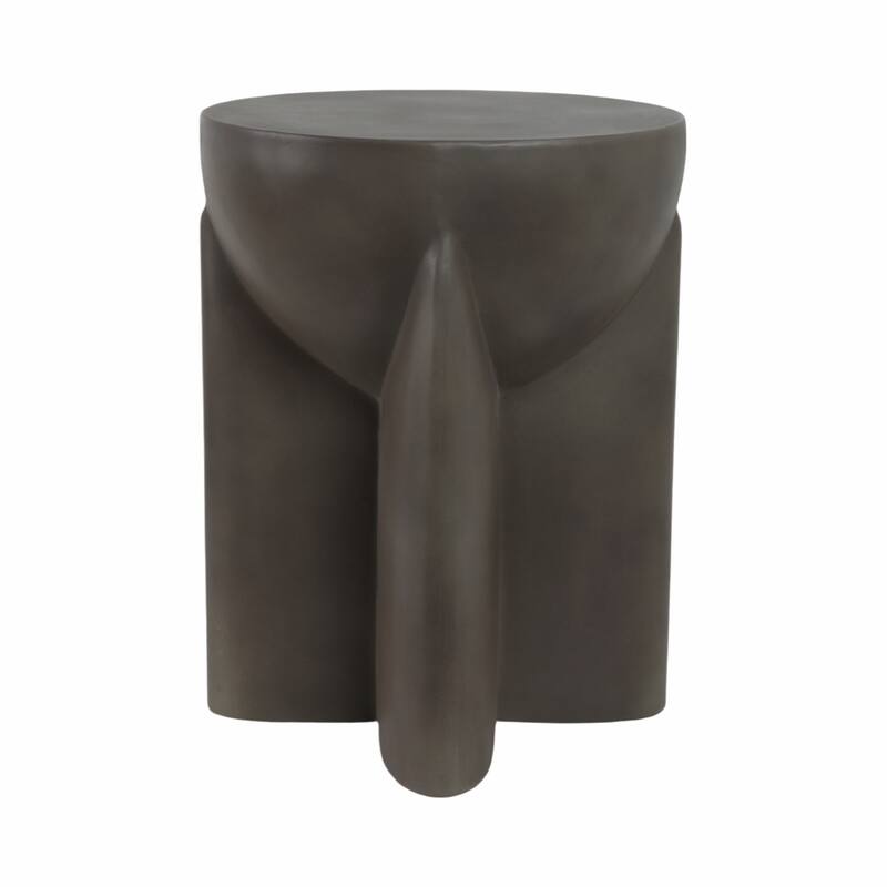 Pottery Contemporary Accent Table with Geometric Base and Clean Lines - 14" x 14" x 19"