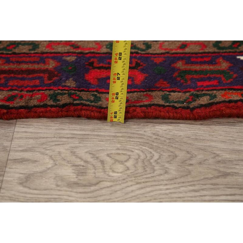 Tribal Geometric Hamedan Persian Traditional Area Rug Wool Handmade - 3'2" x 5'6"