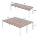 preview thumbnail 23 of 65, 6.5FT Conference Meeting Seminar Business Table Set for 8-12 Person (Set of 2)