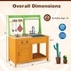 preview thumbnail 5 of 4, Wooden Play Kitchen w/Stoves & Removable Sink for 3+ Years Old Kids