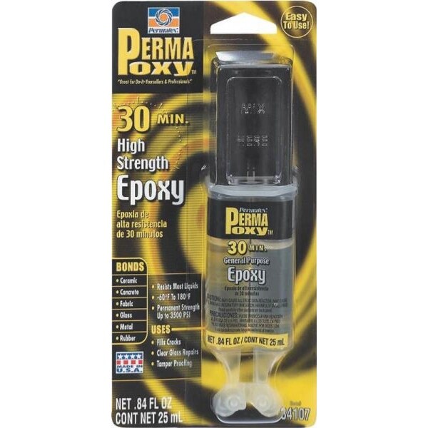 Permatex 84107 Permapoxy 30 Minute Epoxy, 0.84 Oz