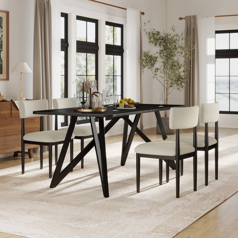 Roundhill Furniture Axler 5-Piece Dining Set