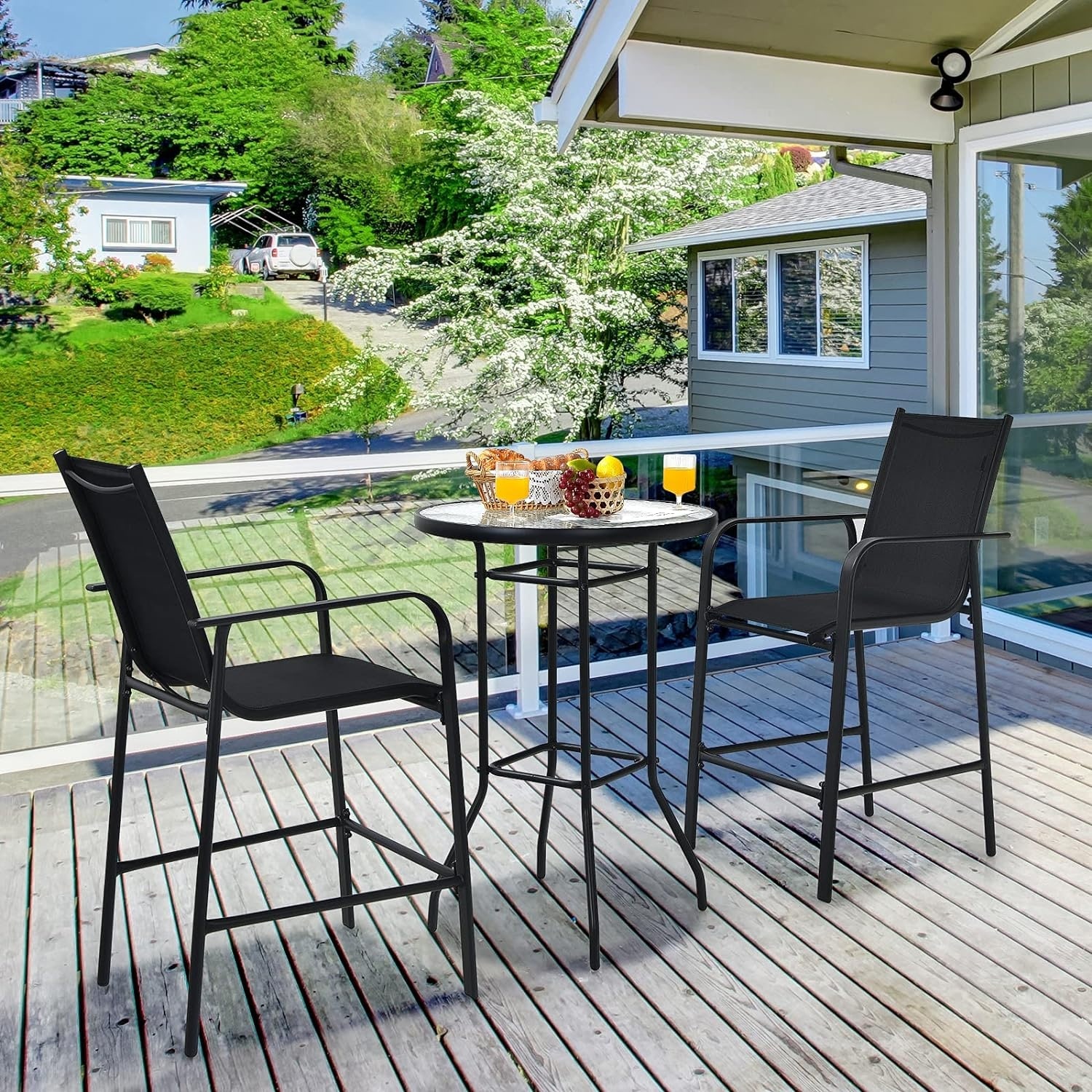 Castlecreek patio glider set 3 piece deals