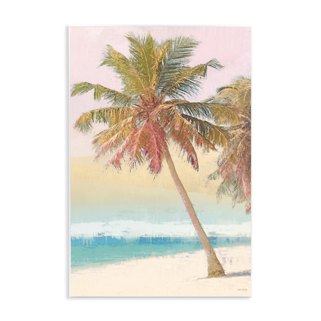 Stupell Pastel Gradient Beach Scene Wall Plaque Art Design By Amber Sterling