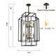 8 - Light Lantern Tiered Chandelier