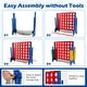 preview thumbnail 38 of 45, Costway Jumbo 4-to-Score 4 in A Row Board Game Set Outdoor Indoor Kids