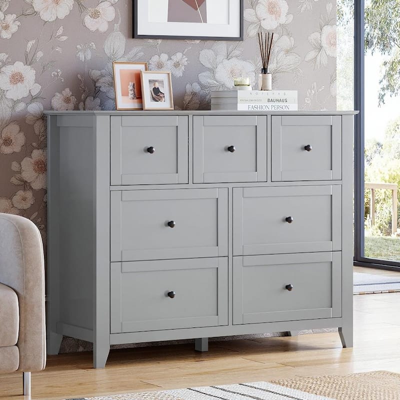 7 Chest of Drawer Dresser, for 48 Inch TV