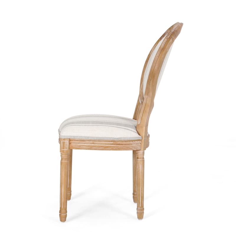 Phinnaeus French Country Fabric Dining Chairs (Set of 2) by Christopher Knight Home
