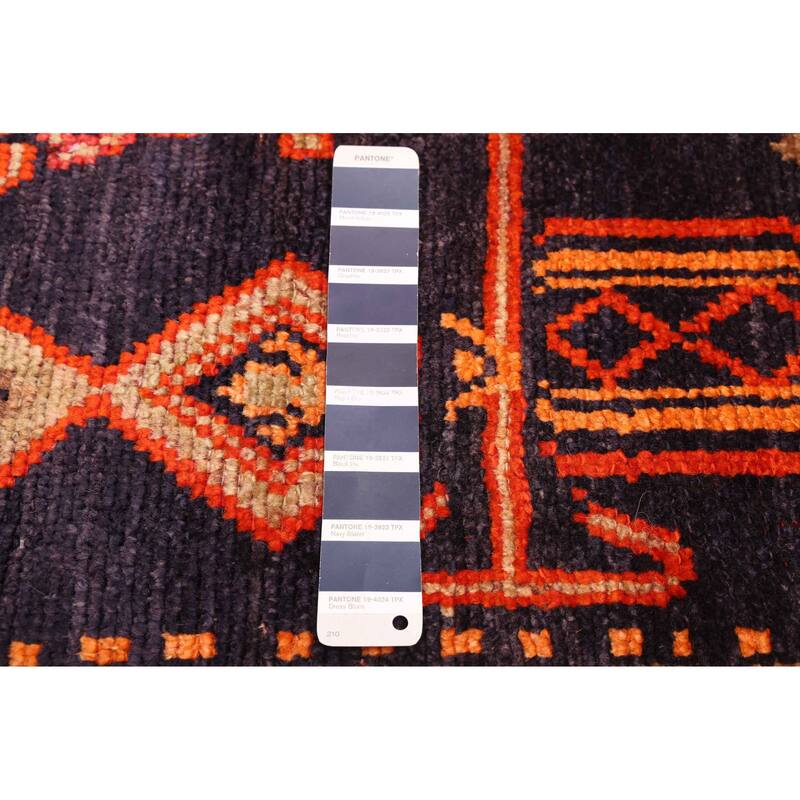 ECARPETGALLERY Hand-knotted Konya Anatolian Dark Navy Wool Rug - 4'0 x 7'8