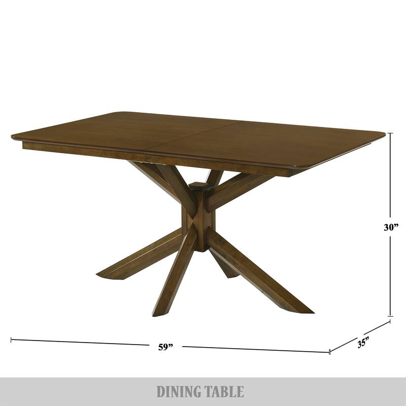 CraftPorch Simple Rustic Wooden Dining Table