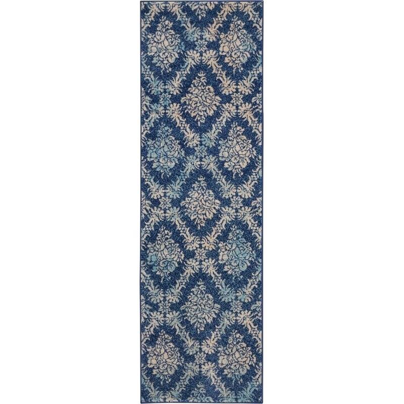 Nourison Tranquil French Country Floral Damask Area Rug