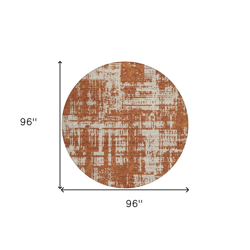 HomeRoots Abstract Transitional Rectangle Outdoor Rug
