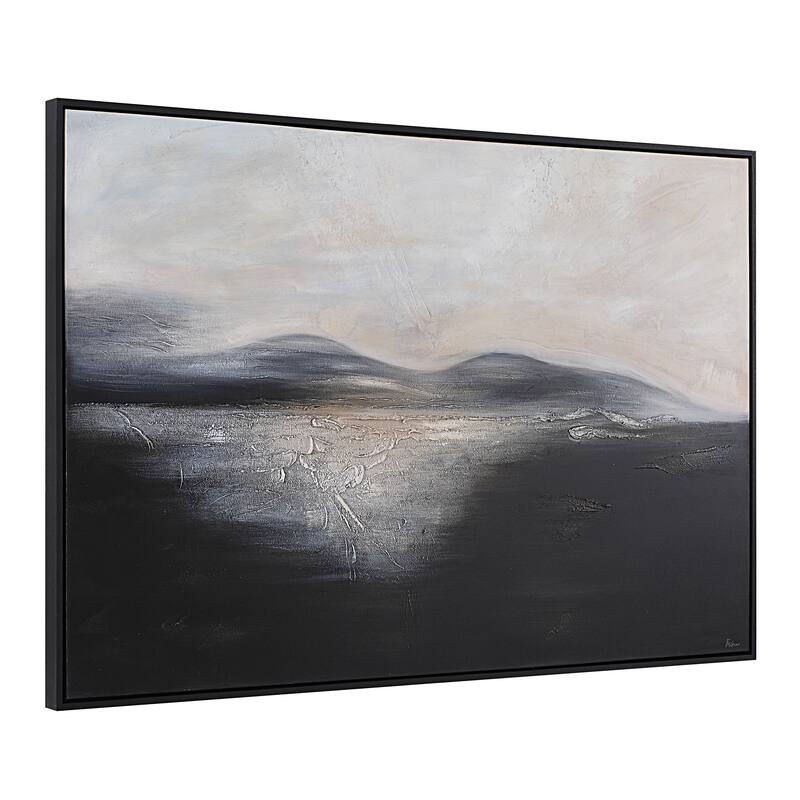 Suez 40" H x 60" W Canvas Art, Blue