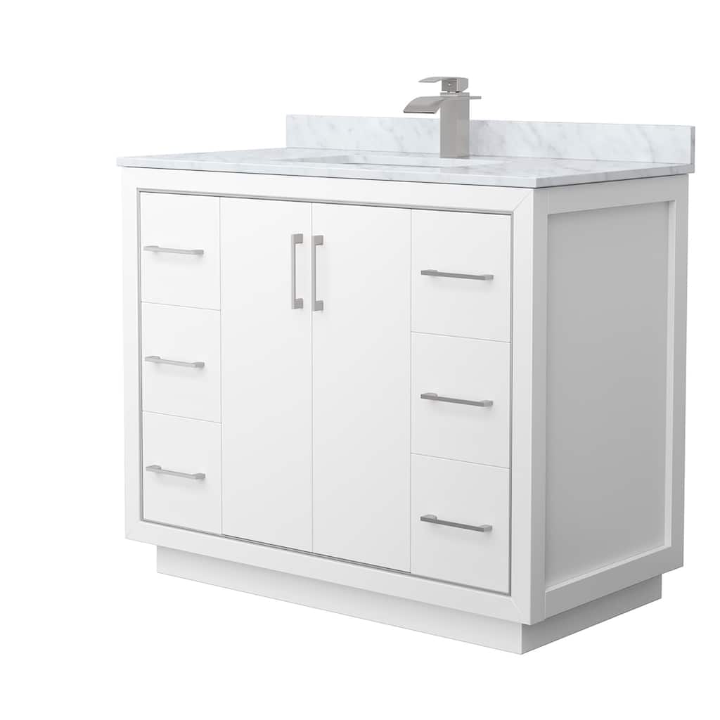 Wyndham Collection WCF1111-42S-NAT-MXX Icon 42" Free Standing Single