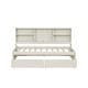 preview thumbnail 10 of 23, Kids Bookcase Bed Storage Daybed Twin Size Platform Bed with Built-in Convenient Charging Station, Drawers and Shelves