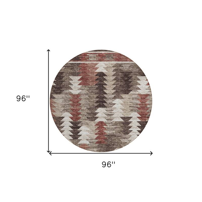 HomeRoots Southwestern Transitional Rectangle Outdoor Rug