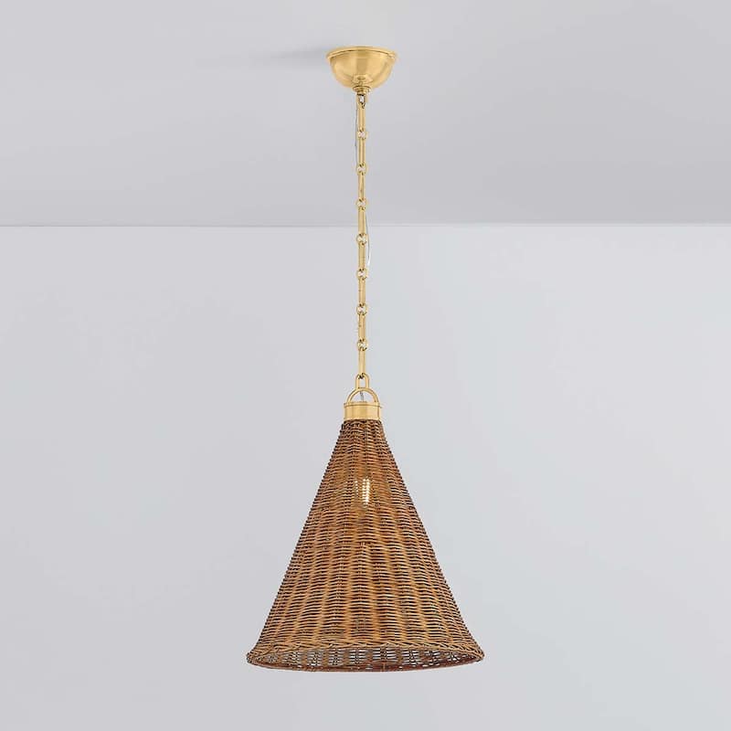 Hudson Valley Lighting MDS2102 Kensington 15" Wide Pendant with Walnut