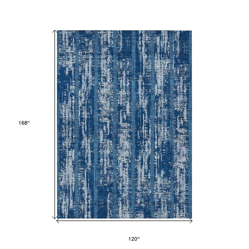 HomeRoots Striped Transitional Rectangle Outdoor Rug