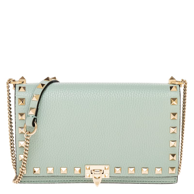 Valentino Calfskin Mini Bag - Sky Grey