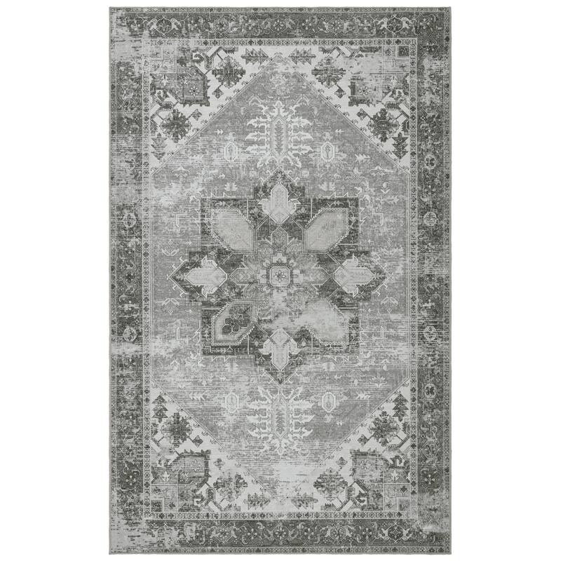 SAFAVIEH, Tucson Machine Washable Slip Resistant Therese Oriental Medallion
