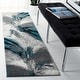 preview thumbnail 18 of 39, SAFAVIEH Glacier Latrina Modern Abstract Rug 10'6" x 14' - Blue/Grey - Rectangle