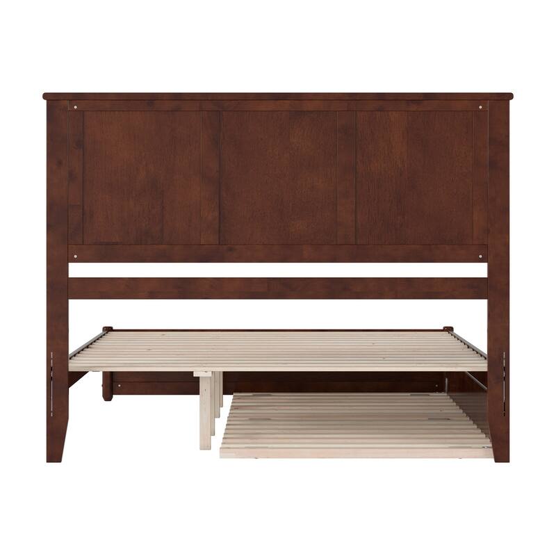 Felicity Platform Bed with Panel Footboard and Twin XL Trundle