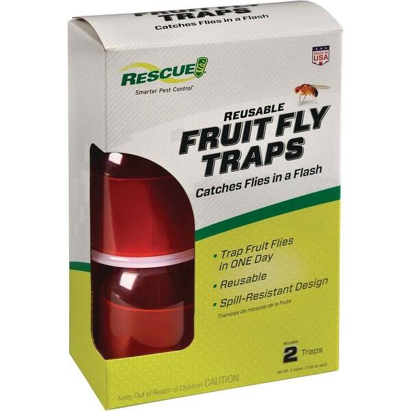 slide 2 of 7, Rescue Reusable Fruit Fly Trap (2-Pack) - 1 Each