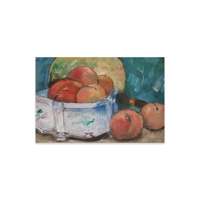 Fruit Bowl Print On Acrylic Glass by Paul Cezanne