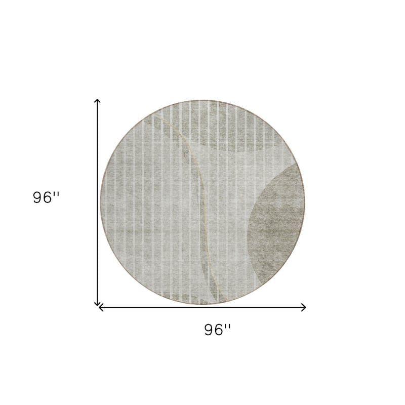 HomeRoots Striped Transitional Rectangle Outdoor Rug