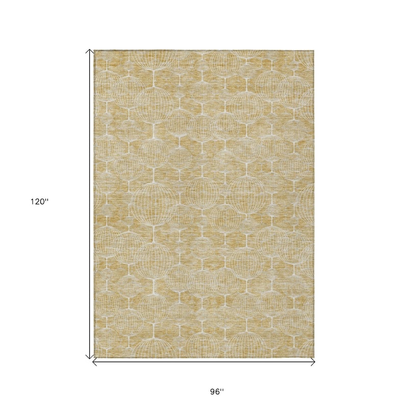 HomeRoots Geometric Transitional Rectangle Outdoor Rug