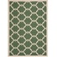 preview thumbnail 94 of 104, SAFAVIEH Courtyard Charleen Indoor/ Outdoor Waterproof Patio Backyard Rug 6'7" x 9'6" - Dark Green/Beige