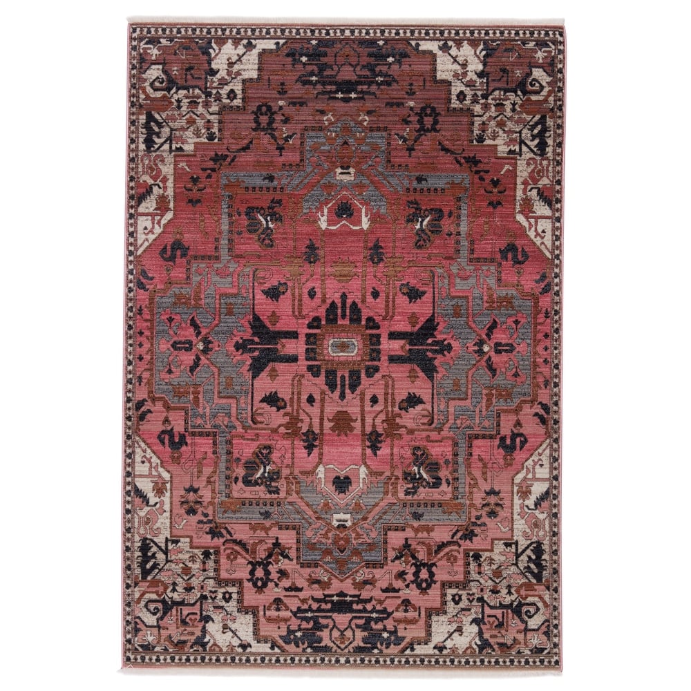 Bellona Medallion Pink/ Gray Area Rug