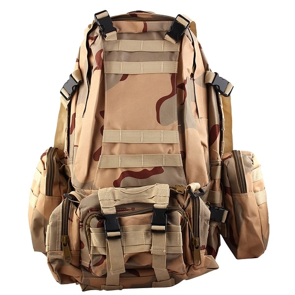 Outdoor Travel Trekking Camping Hiking Backpack Bag Three Sand Camouflage Color