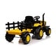 preview thumbnail 10 of 18, 12V Ride-On Tractor with Remote Control - Music, LED Lights, and Removable Trailer