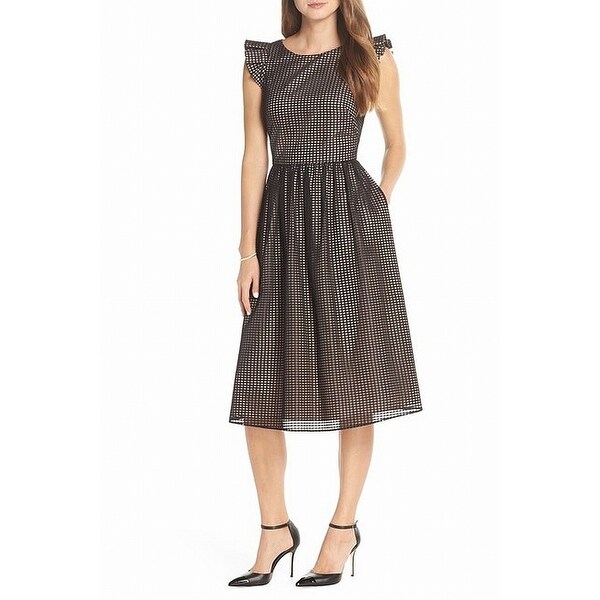 nordstrom black midi dress