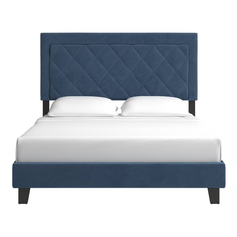 Dartington Velvet Fabric Platform Bed by iNSPIRE Q Modern