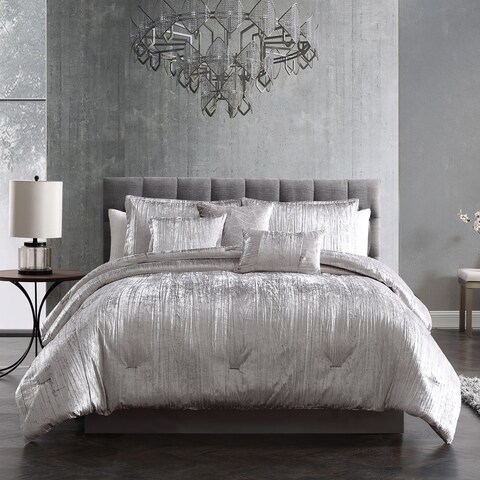Riverbrook Home Turin Crinkled Velvet 7-piece Comforter Set