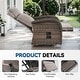 preview thumbnail 68 of 82, Pocassy Reclining Patio Chair with Adjustable Backrest