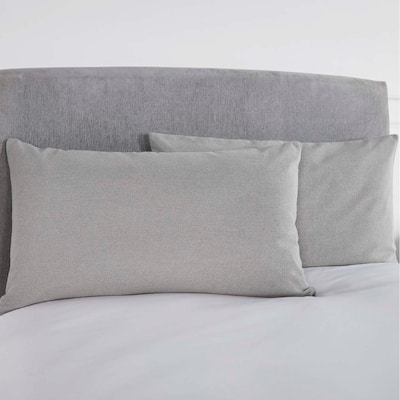 Burlap Dove Grey King Sham 21x37