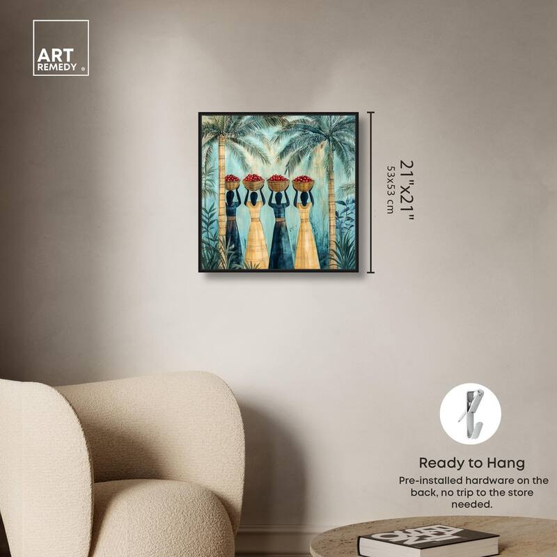 Walk Under Palms Canvas by Art Remedy