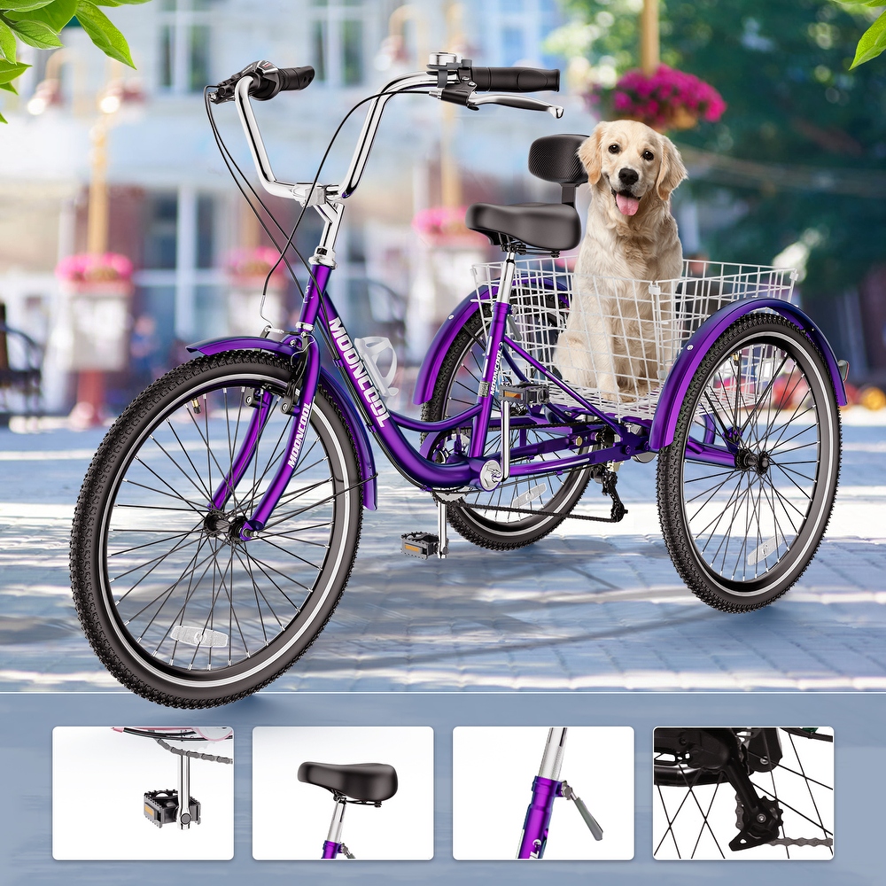 Purple adult tricycle deals