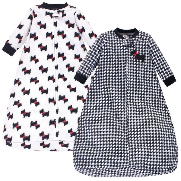 slide 1 of 1, Hudson Baby Infant Girl Long-Sleeve Fleece Sleeping Bag, Scottie Dog, 0-9 Months - Scottie Dog - 0-9 Months 0-9 Months - Scottie Dog